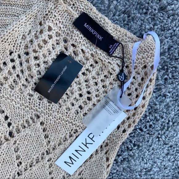 Tan Knit Cropped Sweater - Picture 4 of 7